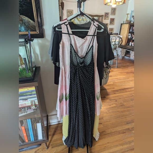 Old Navy Black & White Polka Dot Spaghetti Strap Dress Size Small - Picture 3 of 7